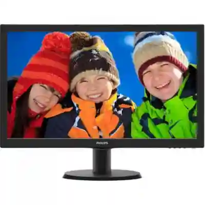 Monitor LED Philips 243V5LHAB5/00, 23.6inch, 1920x1080, 5ms, Black