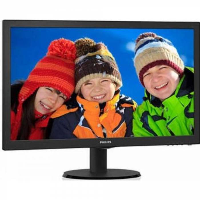 Monitor LED Philips 243V5QHABA, 23.6inch, 1920x1080, 8ms GTG, Black