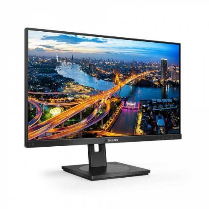 Monitor LED Philips 245B1, 23.8inch, 2560x1440, 4ms GTG, Black