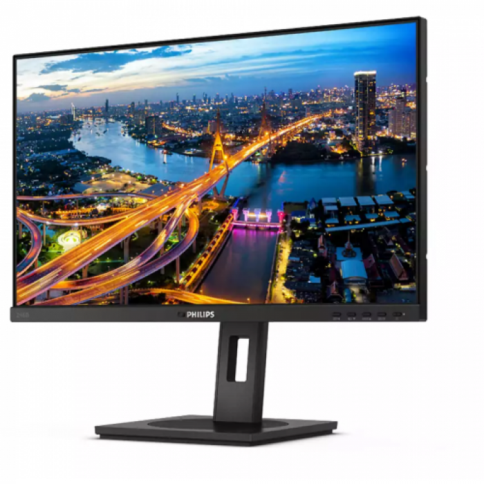 Monitor LED Philips 246B1, 23.8inch, 2560x1440, 4ms, Black