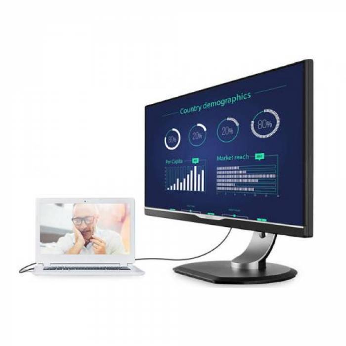 Monitor LED Philips 258B6QUEB, 25inch, 2560x1440, 5ms GTG, Black