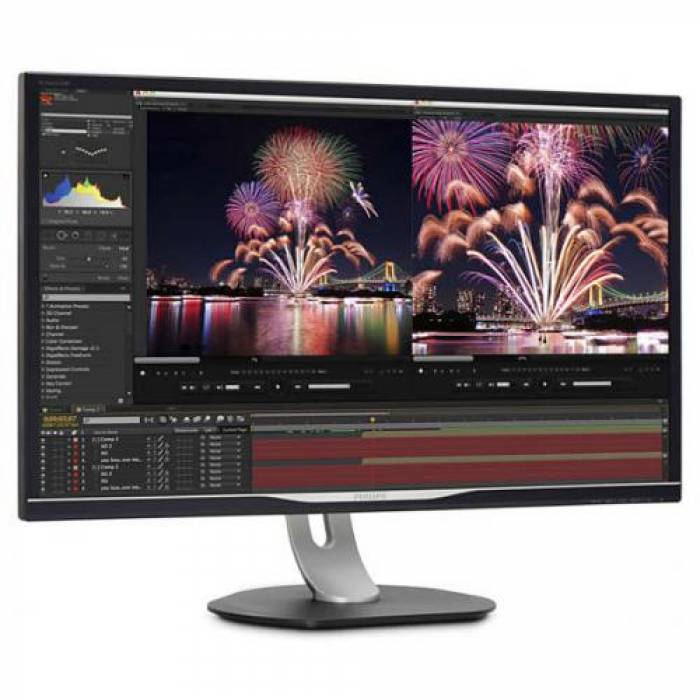 Monitor LED Philips 328P6AUBREB/00, 31.5inch, 2560x1440, 4ms GTG, Black-Silver