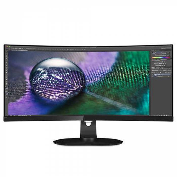 Monitor LED Philips 349P7FUBEB, 34inch, 3440x1440, 4ms GTG, Black, 