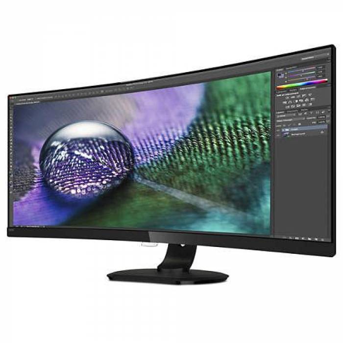 Monitor LED Philips 349P7FUBEB, 34inch, 3440x1440, 4ms GTG, Black, 