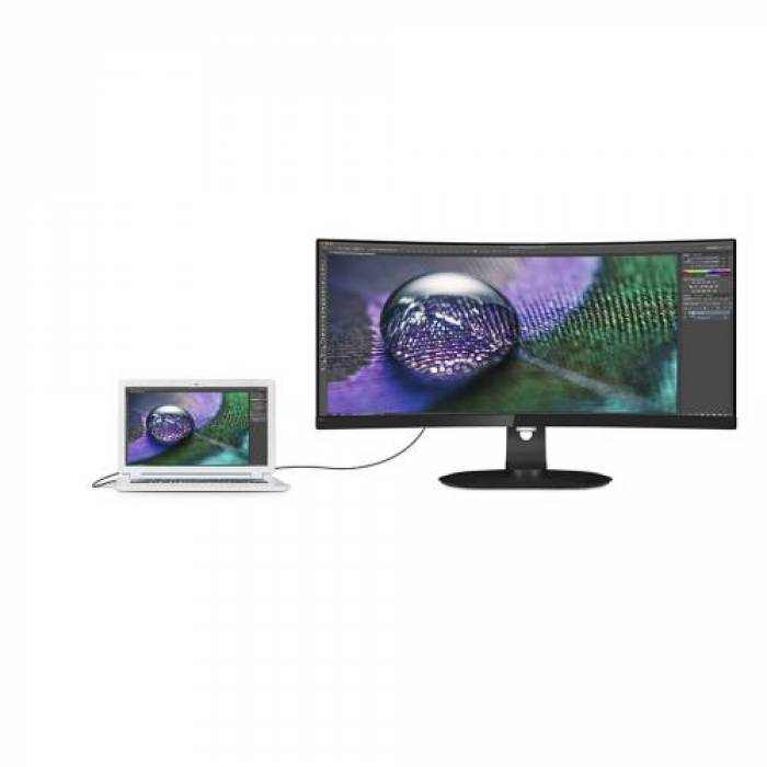 Monitor LED Philips 349P7FUBEB, 34inch, 3440x1440, 4ms GTG, Black, 