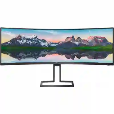 Monitor LED Philips 498P9, 48.8inch, 5120x1440, 5ms, Black