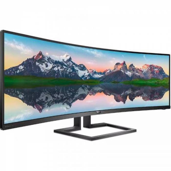 Monitor LED Philips 498P9, 48.8inch, 5120x1440, 5ms, Black