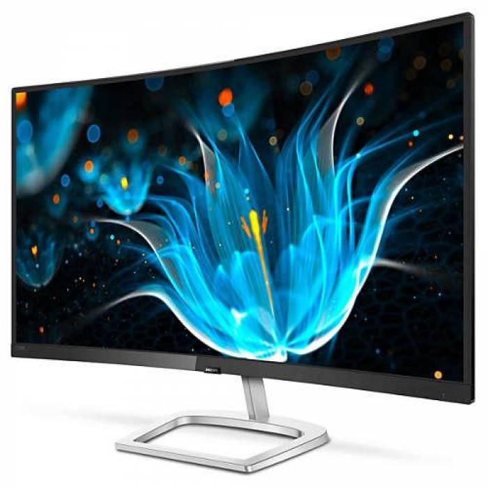 Monitor LED Philips Curbat 328E9QJAB, 31.5inch, 1920x1080, 5ms GTG, Black-Silver