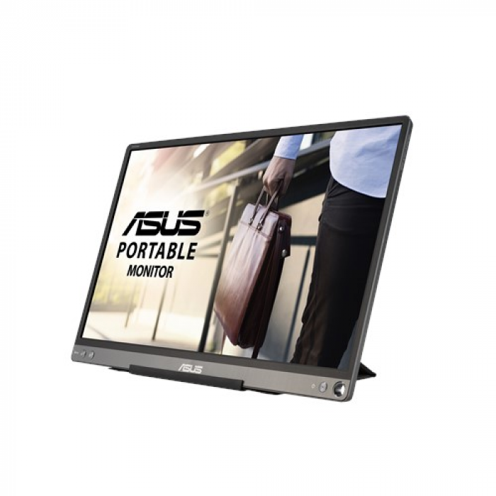 Monitor LED Portabil Asus MB16ACV, 15.6inch, 1920x1080, 5ms, Black