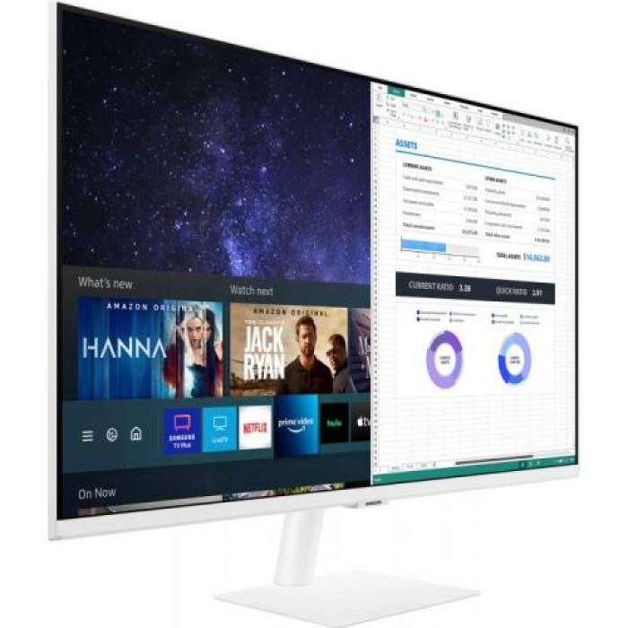 Monitor LED Samsung Smart M5 S32BM501, 32inch, 1920x1080, 8ms GTG, White