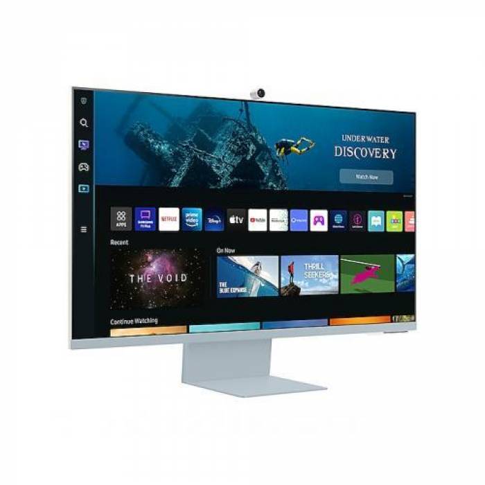 	Monitor LED Samsung Smart M8 LS32BM801UUXEN, 32inch, 3840x2160, 4ms, White-Blue