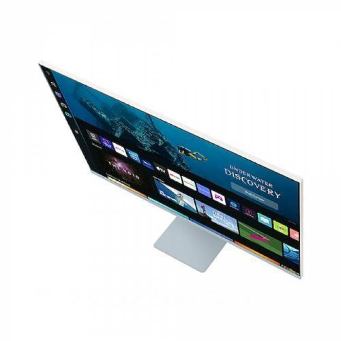 	Monitor LED Samsung Smart M8 LS32BM801UUXEN, 32inch, 3840x2160, 4ms, White-Blue