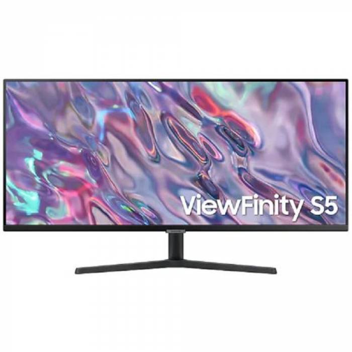 Monitor LED Samsung ViewFinity S5 LS34C500GAUXEN, 34inch, 3440x1440, 5ms GTG, Black