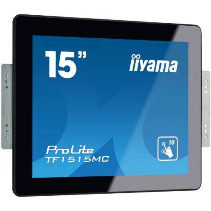 Monitor LED Touchscreen Iiyama TF1515MC-B2, 15inch, 1024x768, 8ms, Black