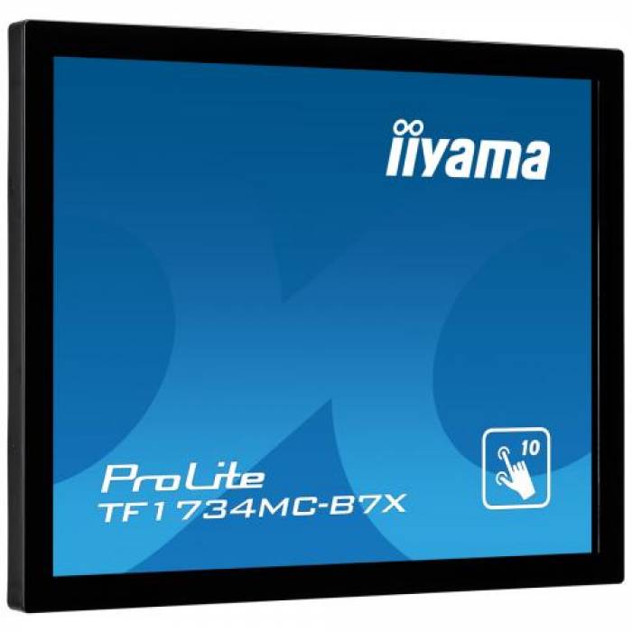 Monitor LED Touchscreen Iiyama TF1734MC-B7X, 17inch, 1280x1024, 5ms, Black