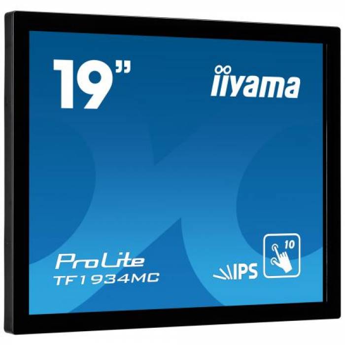 Monitor LED Touchscreen Iiyama TF1934MC-B7X, 19inch, 1280x1024, 14ms, Black
