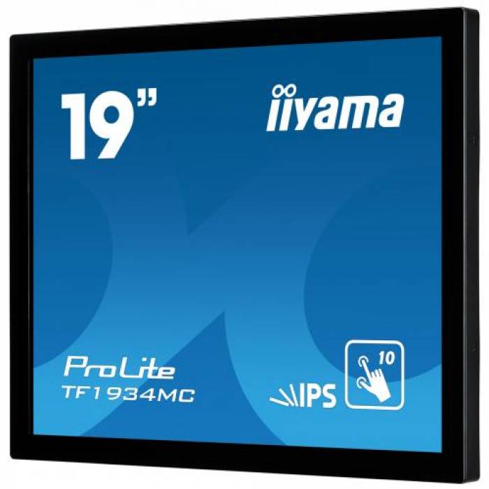 Monitor LED Touchscreen Iiyama TF1934MC-B7X, 19inch, 1280x1024, 14ms, Black