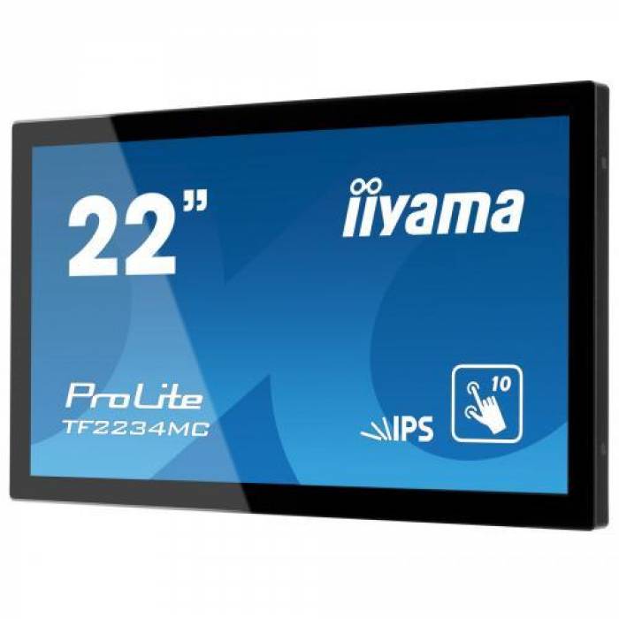 Monitor LED Touchscreen IIyama TF2234MC-B7X, 21.5inch, 1920x1080, 8ms, Black