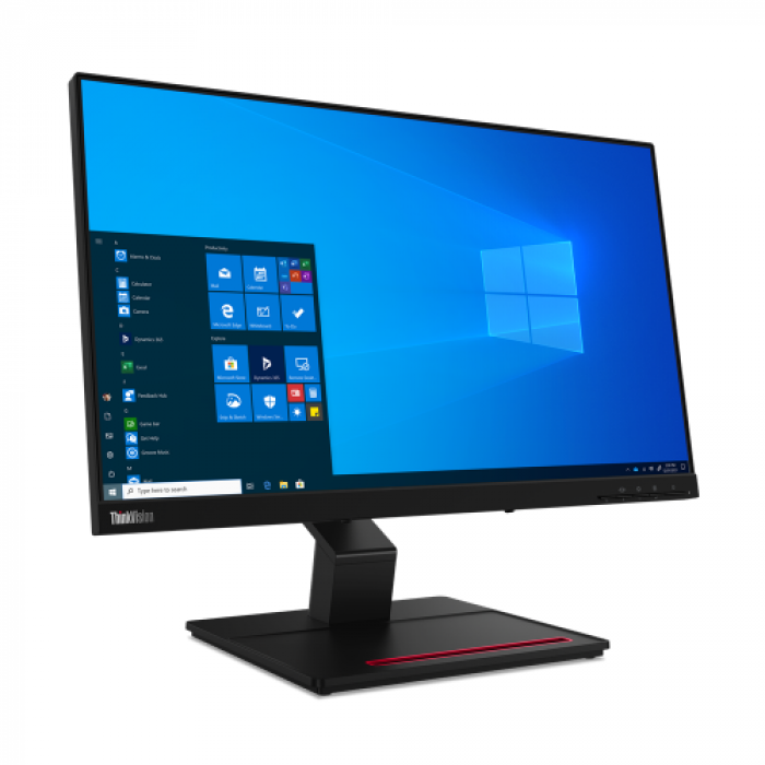 Monitor LED Touchscreen Lenovo ThinkVision T24t-20, 23.8 inch, 1920x1080, 4ms, Black