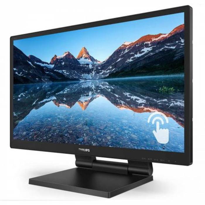 Monitor LED Touchscreen Philips 242B9T, 23.8inch, 1920x1080, 5ms GTG, Black