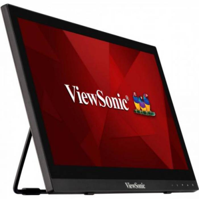 Monitor LED Touchscreen VIewSonic TD1630-3, 15.6inch, 1366x768, 12ms, Black