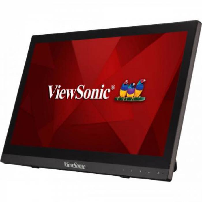 Monitor LED Touchscreen VIewSonic TD1630-3, 15.6inch, 1366x768, 12ms, Black