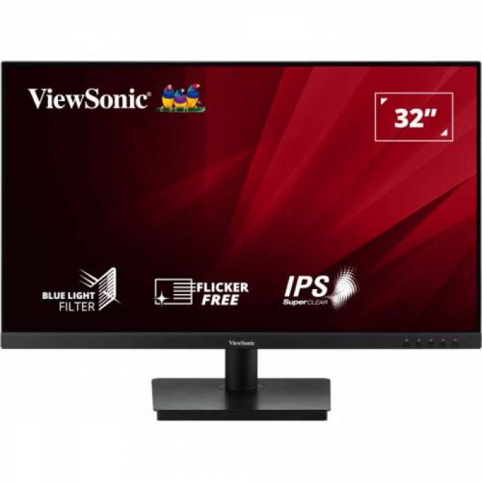 Monitor LED Viewsonic VA3209-2K-MHD, 31.5inch, 2560x1440, 4ms GTG, Black