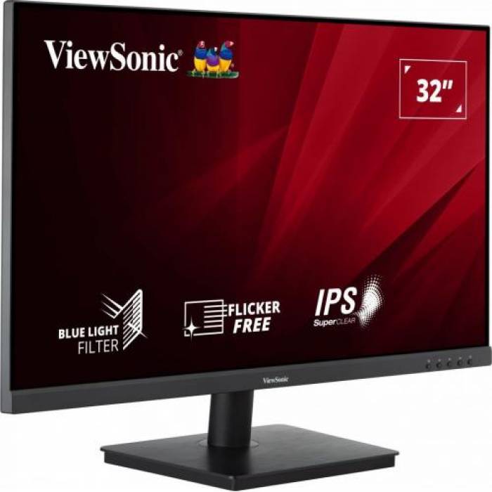 Monitor LED Viewsonic VA3209-MH, 31.5inch, 1920x1080, 4ms GTG, Black