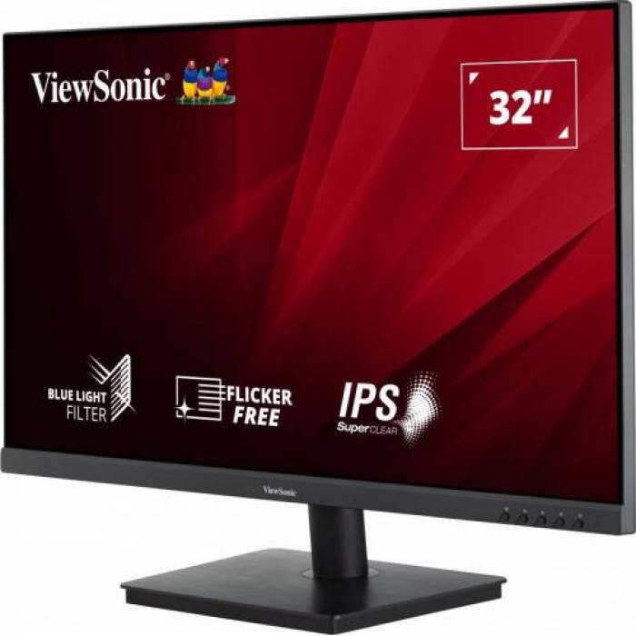 Monitor LED Viewsonic VA3209-MH, 31.5inch, 1920x1080, 4ms GTG, Black