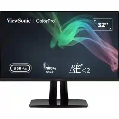 Monitor LED Viewsonic VP3256-4K, 32inch, 3840x2160, 5ms GTG, Black