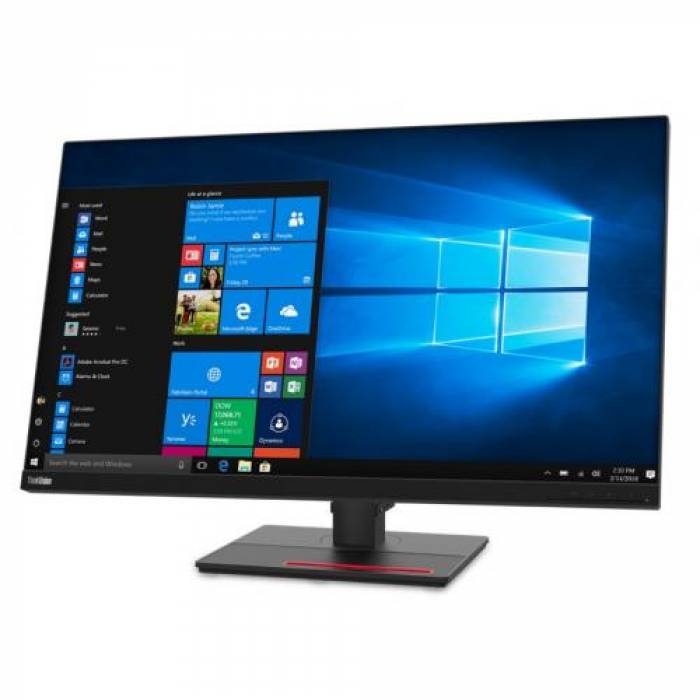 Monitor Lenovo ThinkVision T32p-20, 31.5inch, 3840x2160, 6ms, Black