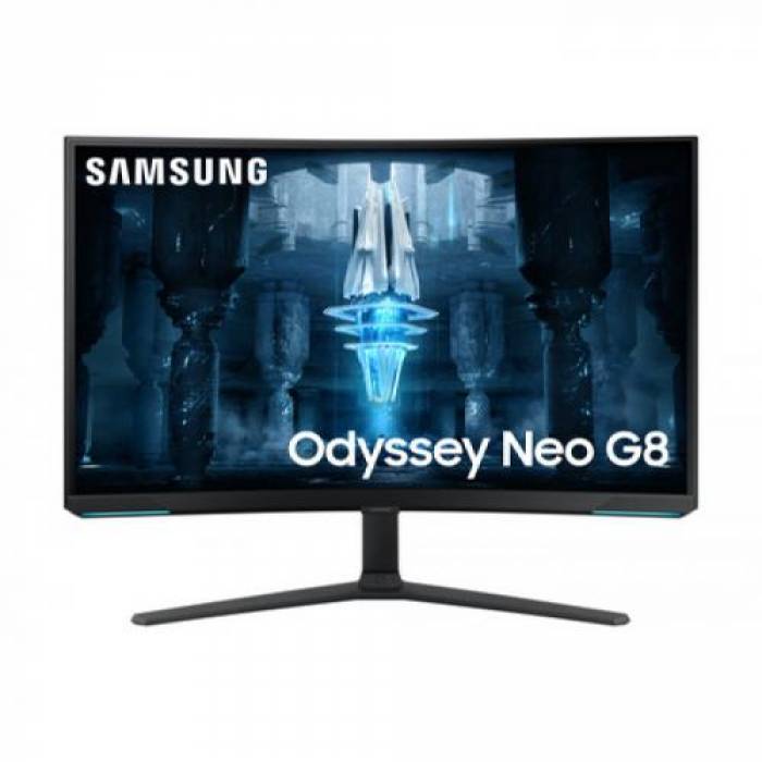 Monitor Mini-LED Curbat Samsung Odyssey Neo G8 LS32BG850NPXEN, 32inch, 3840x2160, 1ms GTG, Black-White