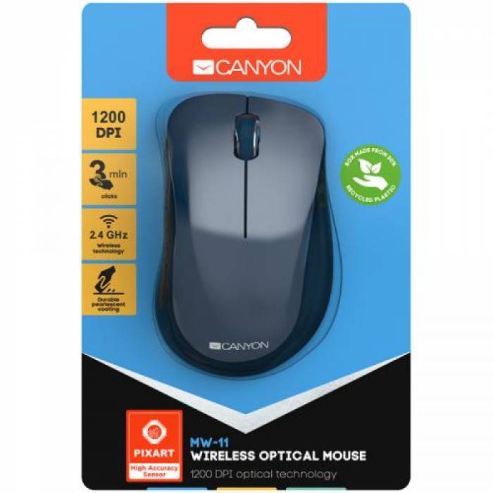 Mouse Canyon CNE-CMSW11BL, USB Wireless, Niagara