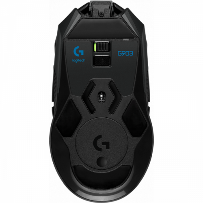 Mouse Hero Logitech G903, RGB LED, Wireless, Black