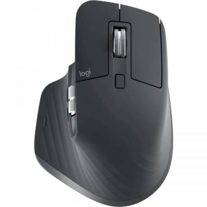 Mouse Laser Logitech MX Master 3S, USB Wireless/Bluetooth, Graphite