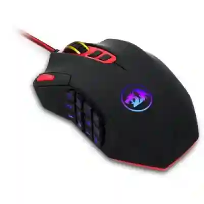 Mouse Laser Redragon Perdition, RGB LED, USB, Black