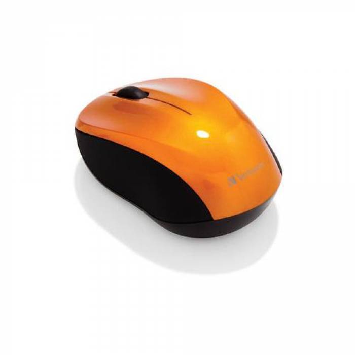 Mouse Laser Verbatim 49045, USB Wireless, Orange