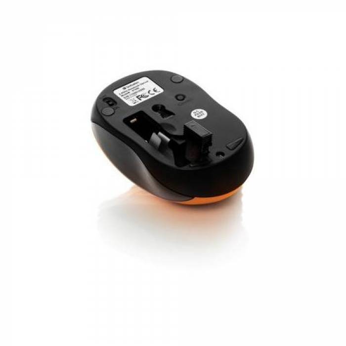 Mouse Laser Verbatim 49045, USB Wireless, Orange