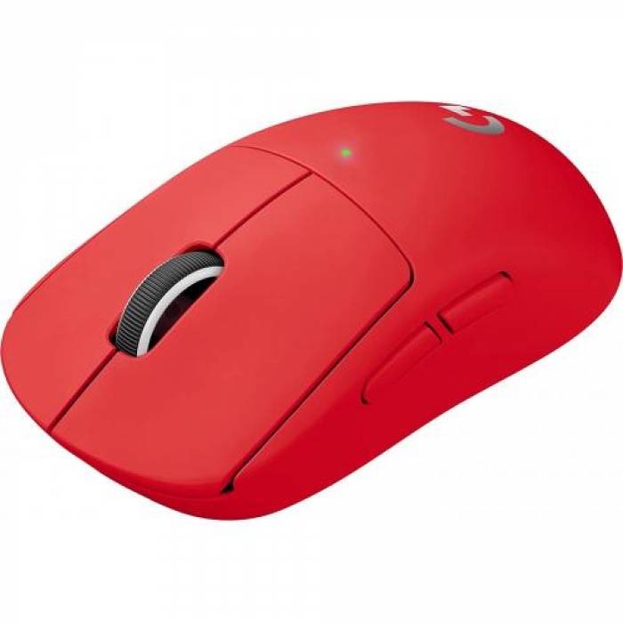 Mouse Logitech G Pro X Superlight Lightspeed, USB Wireless, Red