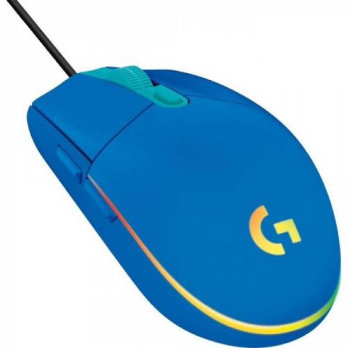 Mouse Logitech G102 Lightsync, USB, Blue