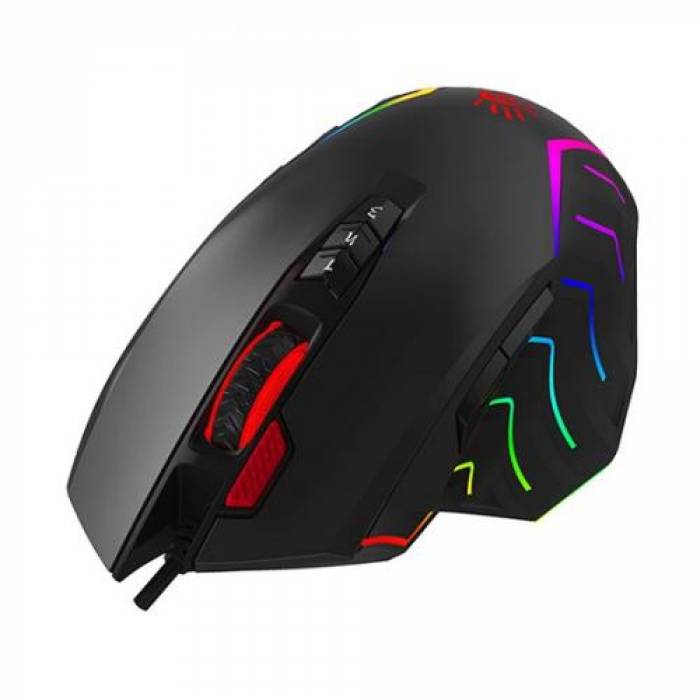 Mouse Optic A4Tech Bloody J95S, RGB LED, USB, Black