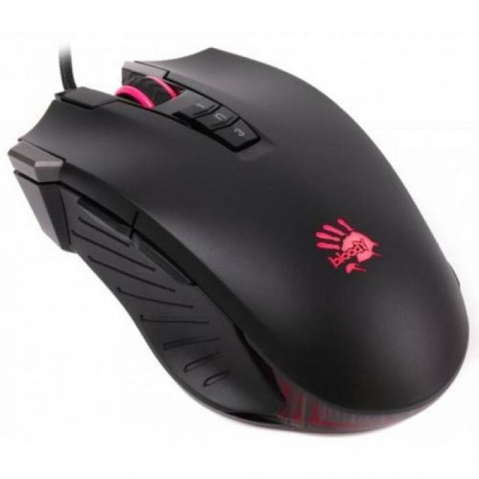 Mouse Optic A4Tech Bloody V9M, Red LED, USB, Black