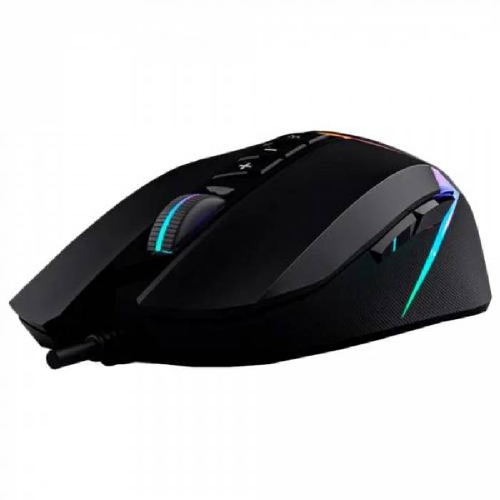 Mouse Optic A4Tech Bloody W60-MAX, RGB LED, USB, Black