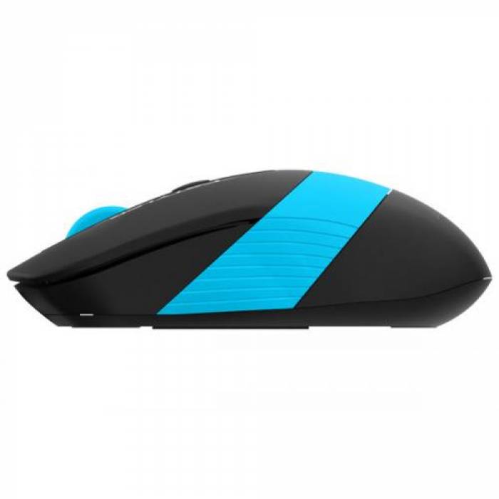 Mouse Optic A4TECH FG10, USB Wireless, Black-Blue