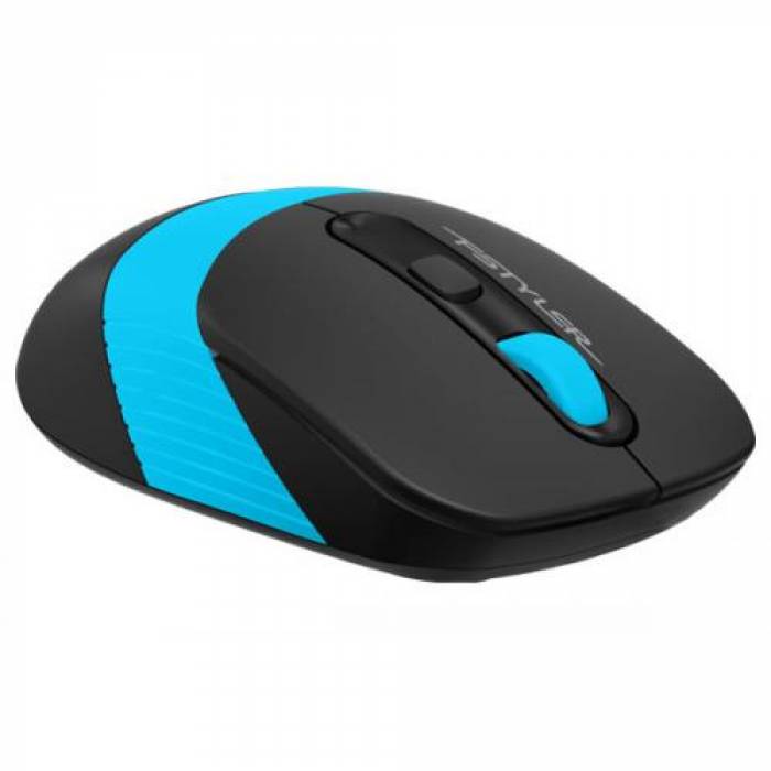 Mouse Optic A4TECH FG10, USB Wireless, Black-Blue