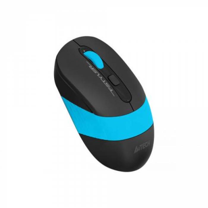 Mouse Optic A4TECH FG10, USB Wireless, Black-Blue