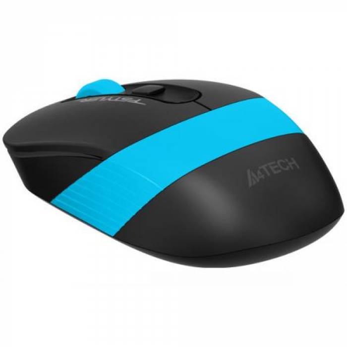 Mouse Optic A4TECH FG10, USB Wireless, Black-Blue