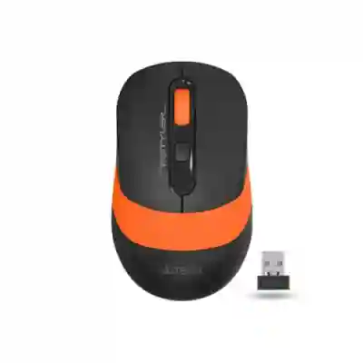 Mouse Optic A4TECH FG10, USB Wireless, Black-Orange