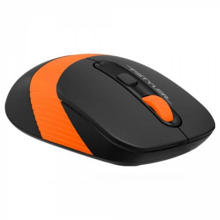 Mouse Optic A4TECH FG10, USB Wireless, Black-Orange