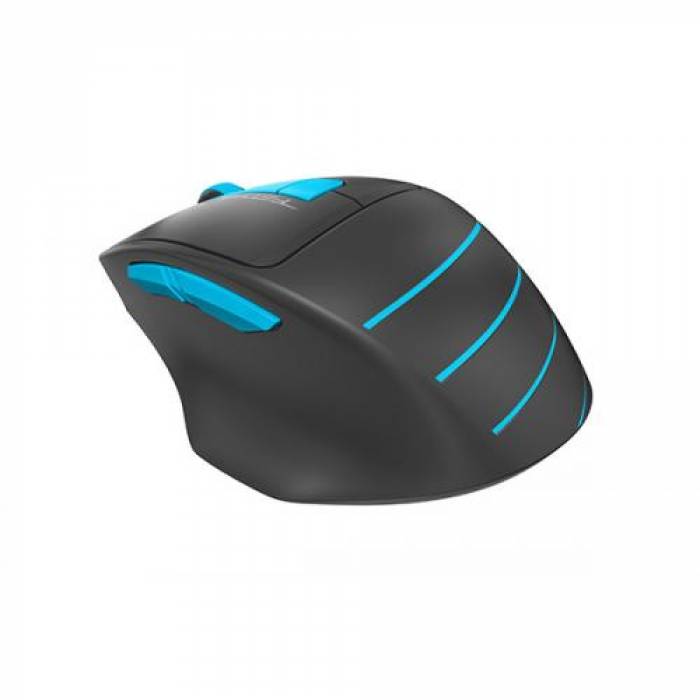 Mouse Optic A4Tech Fstyler FG30, USB Wireless, Black-Blue